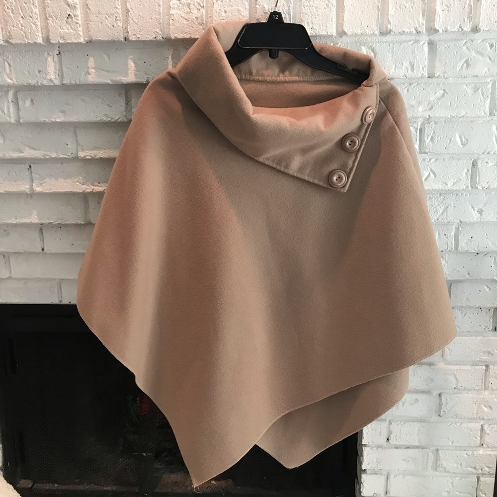 Beige/Tan Italian Poncho